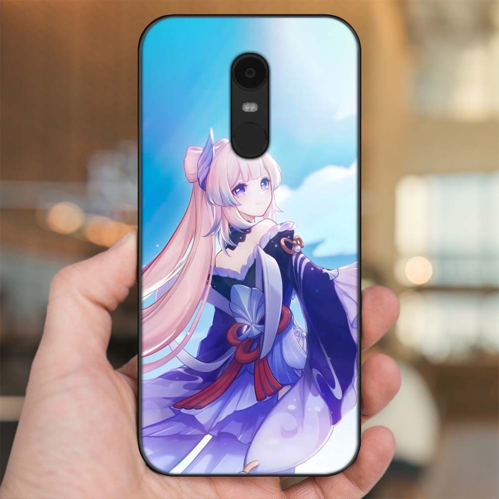 Ốp lưng Xiaomi Redmi 5 Plus viền đen in hình Sangonomiya Kokomi Genshin Impact