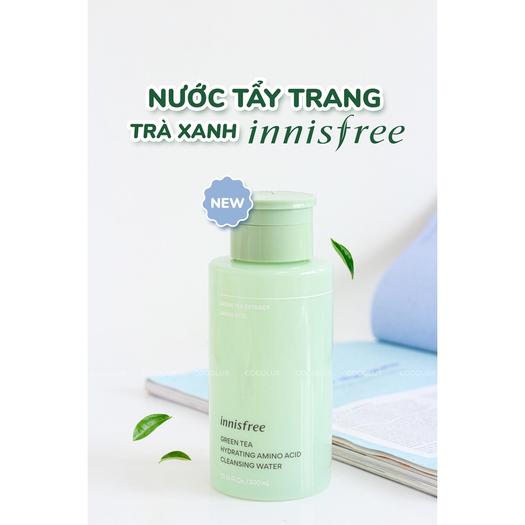 Nước Tẩy Trang Từ Trà Xanh Innisfree Green Tea Hydrating Amino Acid Cleansing Water 300ml