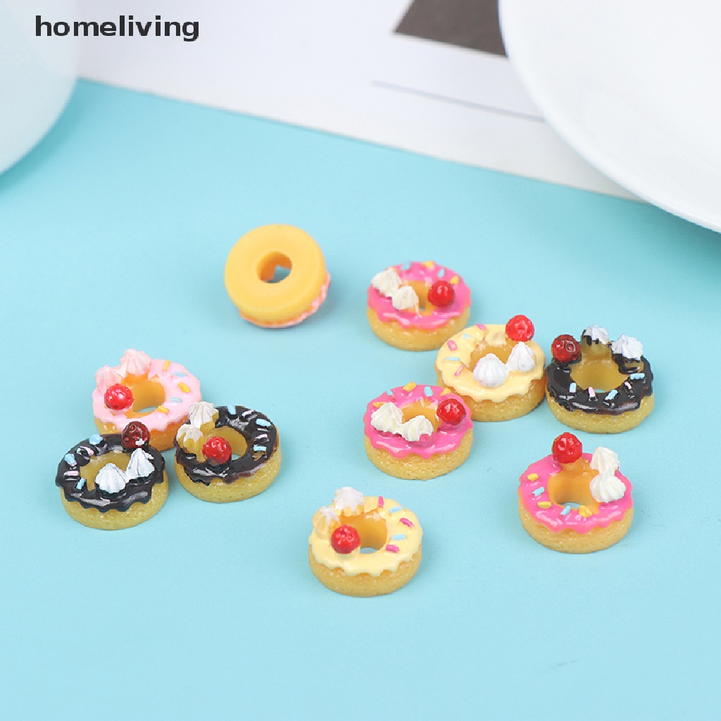 Set 5 / 10 Mô Hình Bánh Donut DIY Cho Nhà Búp Bê