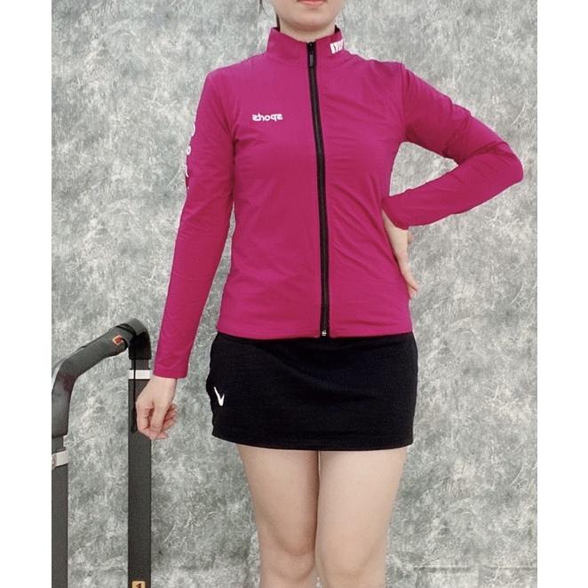Áo khoác, áo dài tay golf, tennis xinh, chất cao cấp 2 lớp ạ.