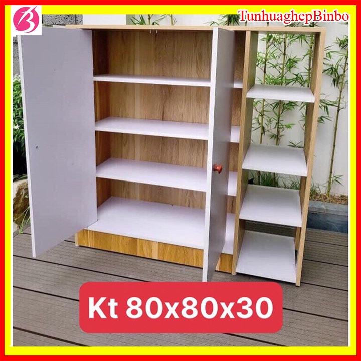 Tủ giày gỗ, kệ để giày dép đủ mẫu cam kết hàng chuẩn kích thước 80x80x30