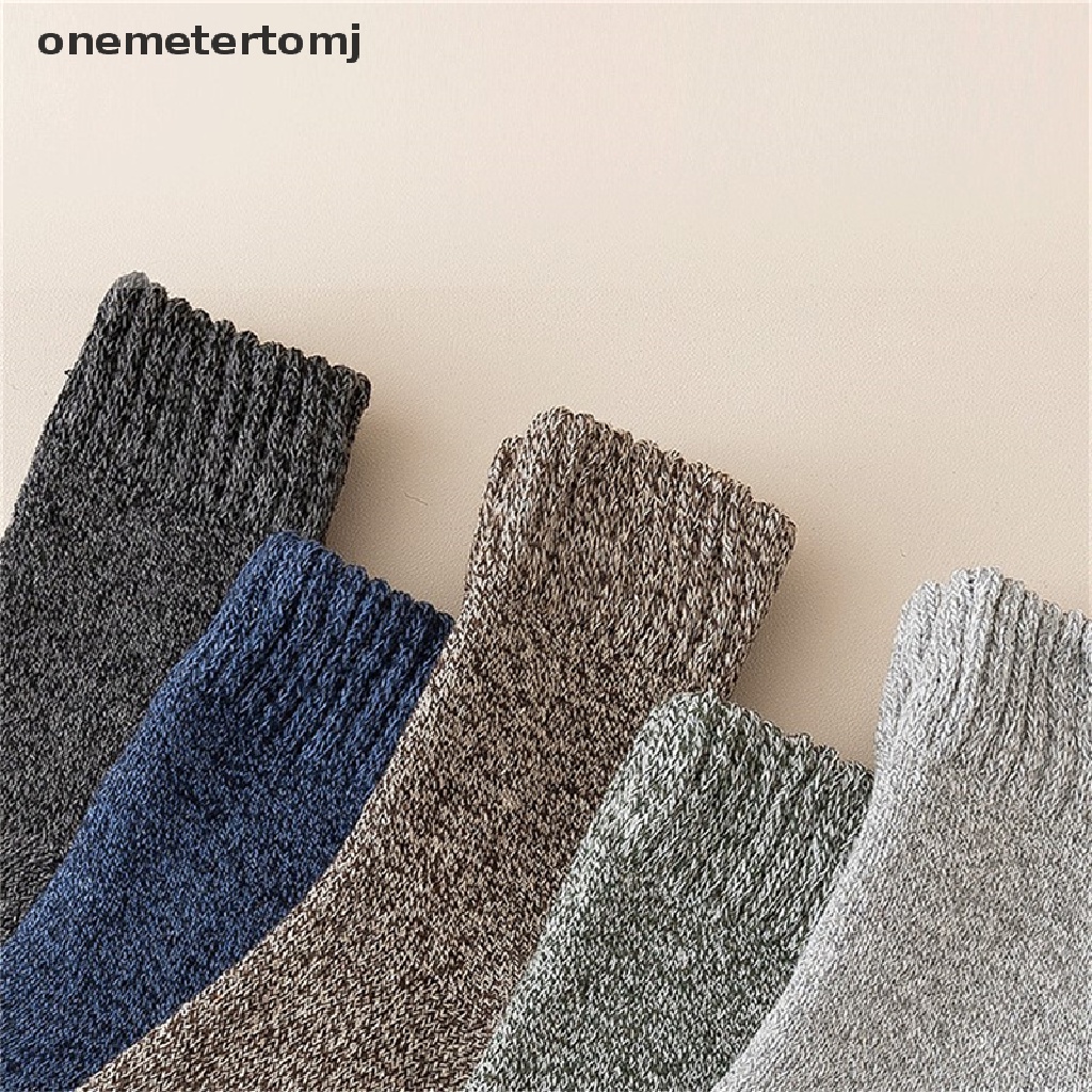 Vớ Len Siêu Dày Màu Trơn Giữ Ấm Mùa Đông Cho Nam