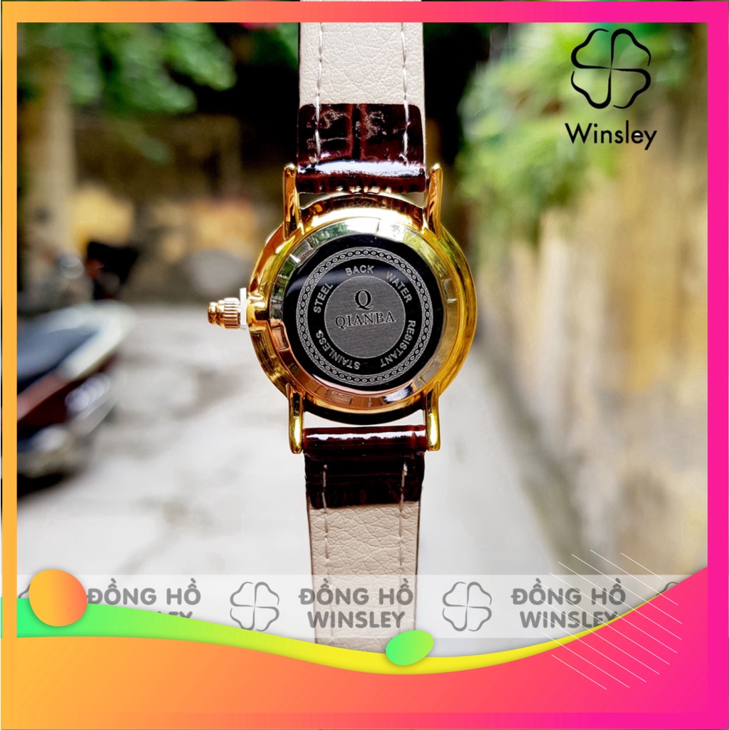 GIẢM GIÁ VỀ ĂN TẾT Đồng hồ nữ chính hãng QB dây da đeo tay chống nước thời trang giá rẻ GIẢM GIÁ VỀ ĂN TẾT