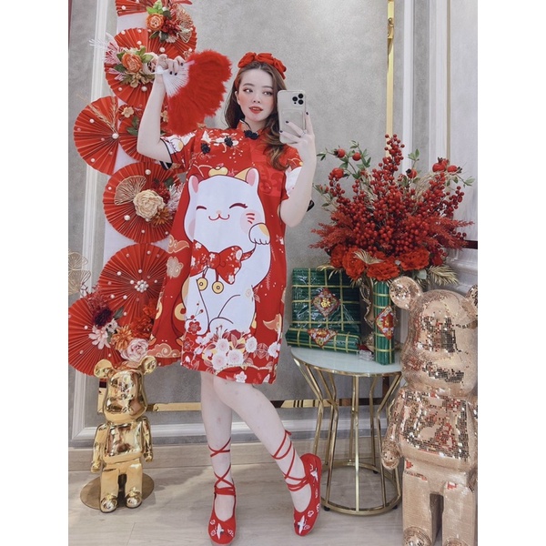 đầm cách tân bigsize