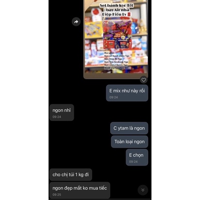 Kẹo Nga Mỹ mix 6-7-8 loại kẹo bánh TẾT ngon nhất