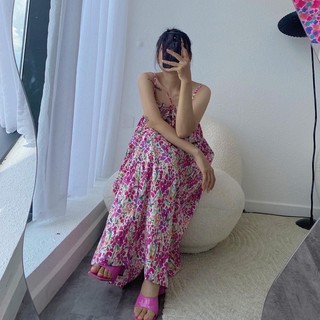 Lyli dress( Đầm maxi hai dây đi biển dáng dài)