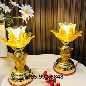 , Đèn thờ cúng led pha lê cao cấp