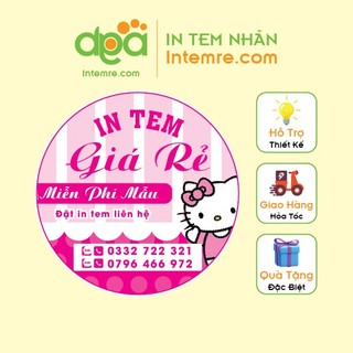 In Tem Nhãn Giấy, Decan, Sticker Dán Intemre.com Thiết Kế Theo Yêu Cầu Số Lượng Ít Khổ A3