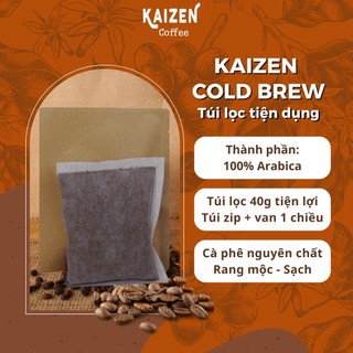 Gói dùng thử Cà phê Cold Brew túi lọc tiện lợi 40g/túi Arabica nguyên chất - Kaizen Coffee