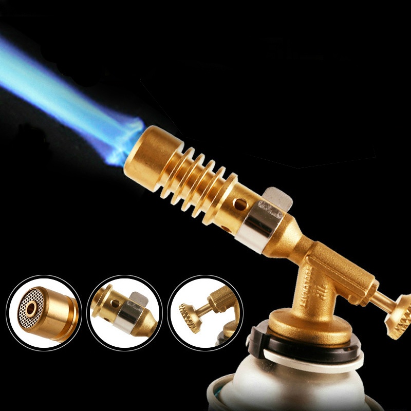 Đèn khò ga 1300 độ bằng đồng nguyên khối độ bền cao (khò có vòng điều chỉnh oxy)