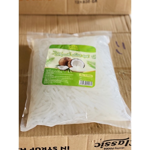 thạch dừa sợi hoa sen 1kg5