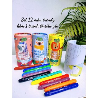 Bộ 12 bút màu lụa