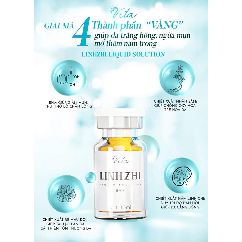 Tinh chất mụn Anti ACNE Lamer Dr Lacir - Siêu tái tạo Vita LinhZhi Mẫu Mới - Siêu tái tạo Linh Chi Dr Lacir