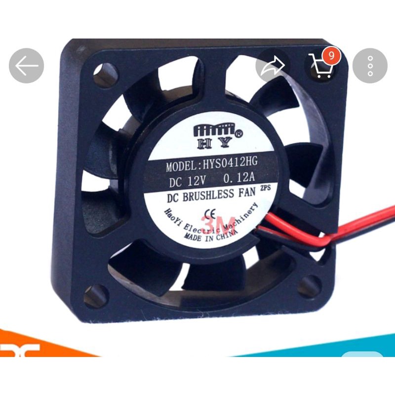 Quạt tản nhiệt _ quạt thông gió 12V DC 5x5x1