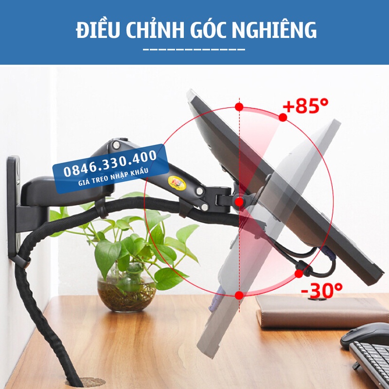 NB F150 & F150 Plus / Giá Treo Màn hình TIVI gắn tường/ Arm màn hình gắn tường/ GIÁ TREO NÂNG HẠ Độ Cao Tivi