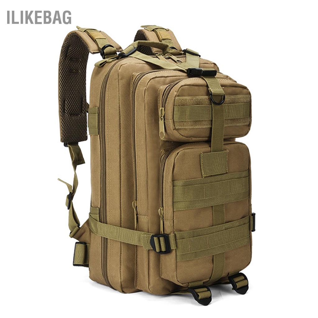 Ba Lô Vải Oxford Chống Thấm Nước Sức Chứa Lớn Có 5 Khóa Kéo Dùng Cho Leo Núi / Cắm Trại