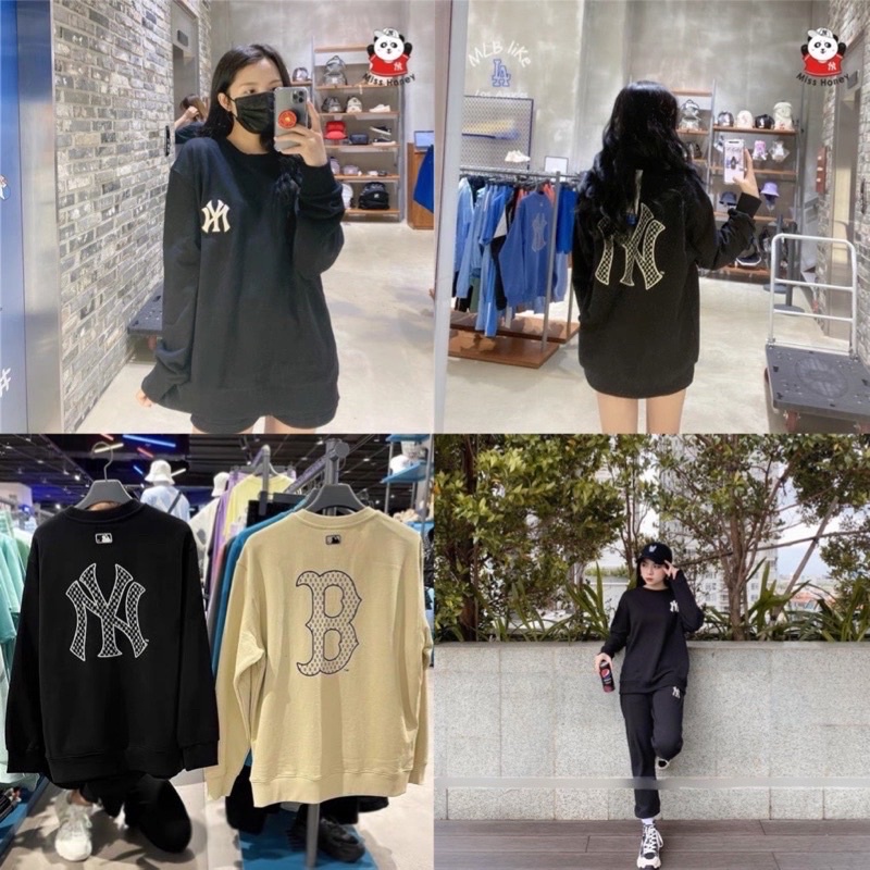 (ảnh thật) Áo tay dài crotop m/ lb Sweatshirt Violet hàng chuẩn 1:1