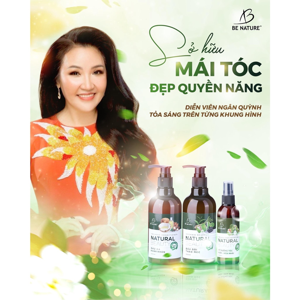 Dầu gội Be Nature Natural Beauty làm sạch và ngăn ngừa rụng tóc 300ml