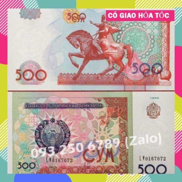 VIP Sỉ Combo 10 Tờ Tiền Sưu Tầm Con Ngựa Mã Đáo Thành Công Uzbekistan, Phong Thuỷ May Mắn