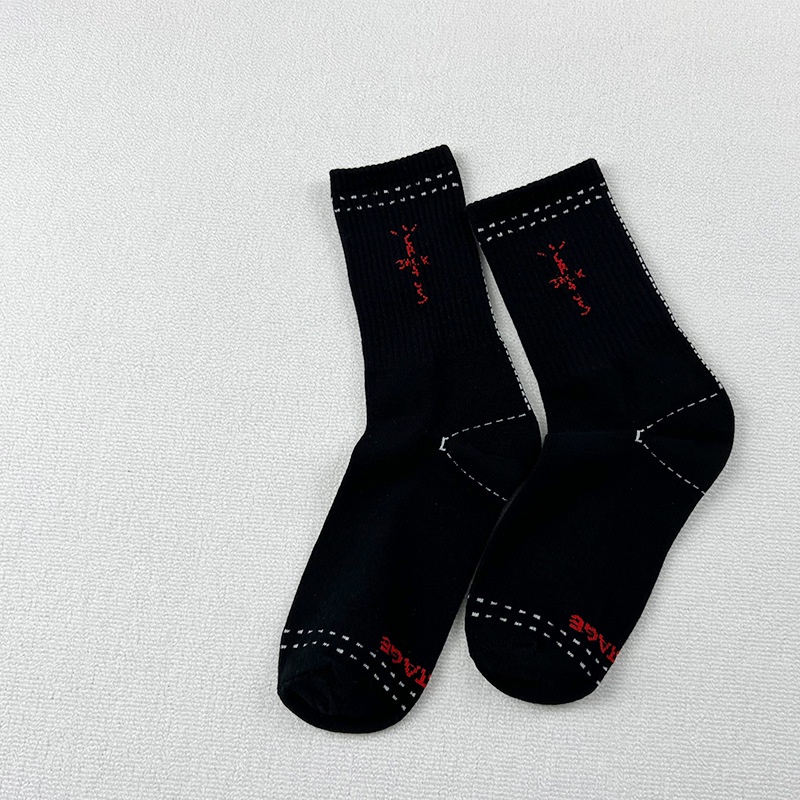 Vớ Travis Scott Cotton Thể Thao Phong Cách Hip Hop Thời Trang Đường Phố Cho Nam