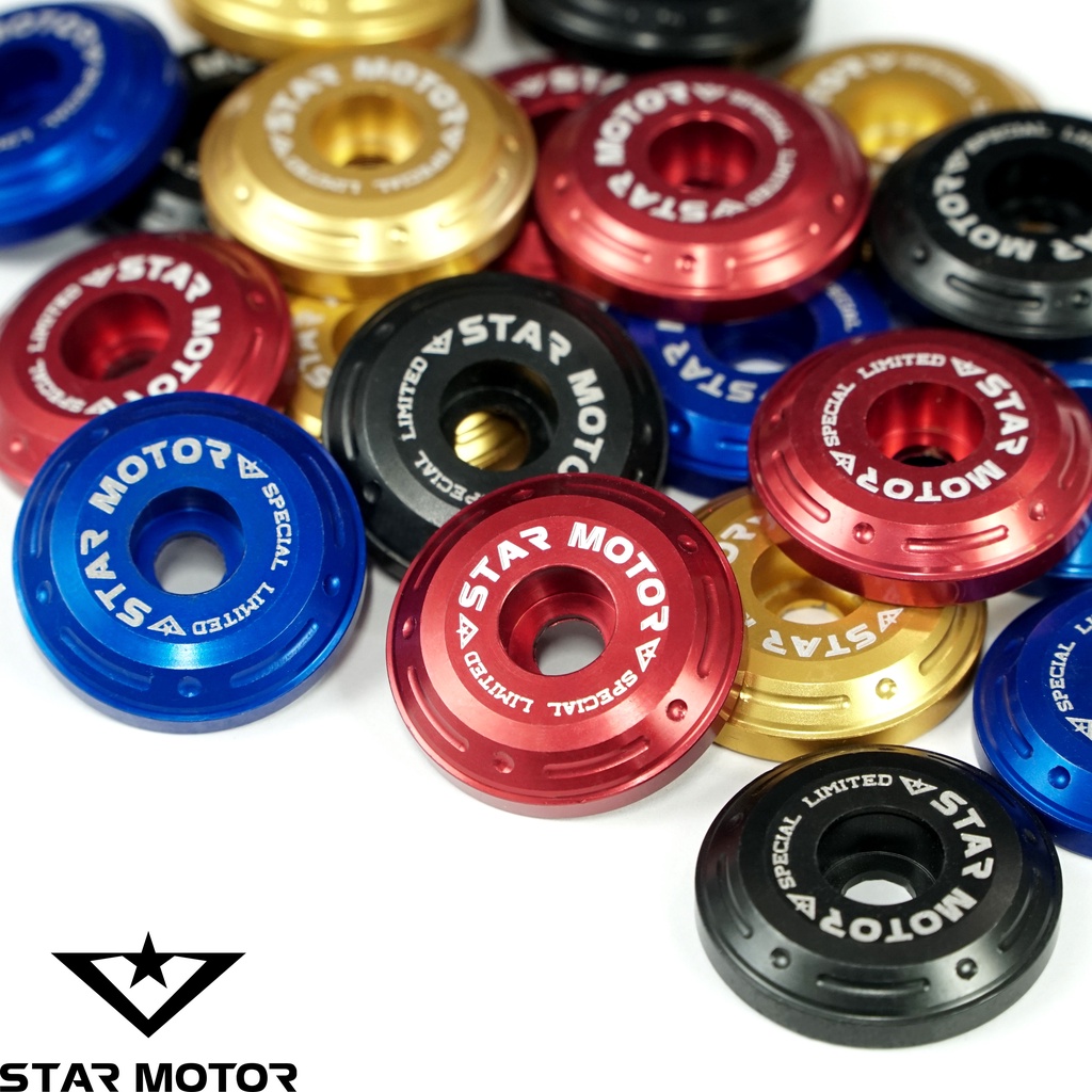 Nút bịt chân gương xe máy Sh, Lead, Vision nhôm CNC tặng kèm ốc inox