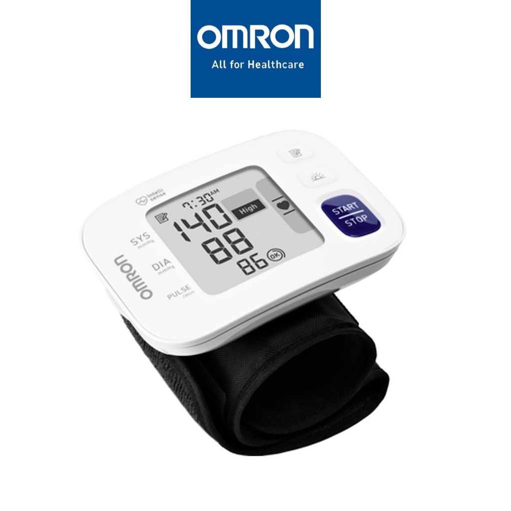 Máy đo huyết áp cổ tay OMRON HEM6181 lưu trữ 60 dữ liệu trong bộ nhớ bảo hành 5 năm chính hãng