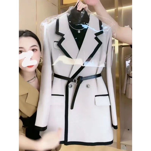 Áo Khoác Vest Cao Cấp Phong Cách Hepburn Thời Trang Thu Đông Mới 2022