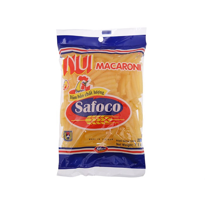 Nui ống lớn Safoco gói 200g