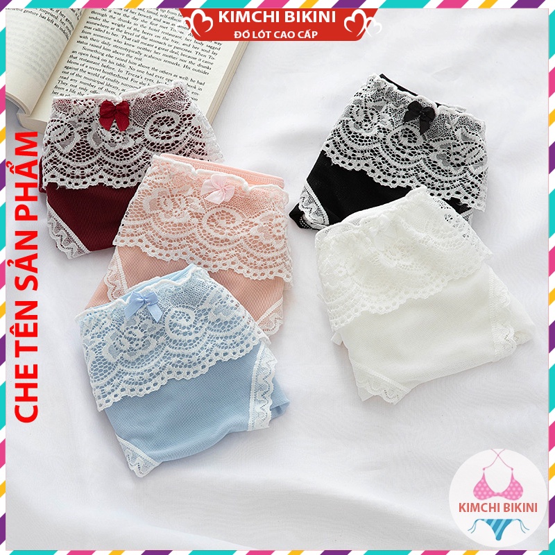 [Thanh Lý] quần lot nữ ren cao cấp gợi cảm sexy KIMCHIBIKINI Sịp nữ phối lưới mềm mại quyến rũ QL043