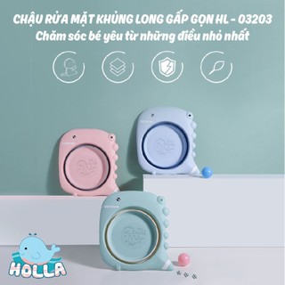 Chậu rửa mặt gấp gọn silicon cho bé