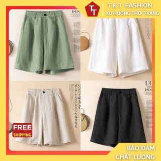 Quần ngố đũi khoá thật chun lưng, Quần short đũi nữ mềm mịn Fashion_T&T