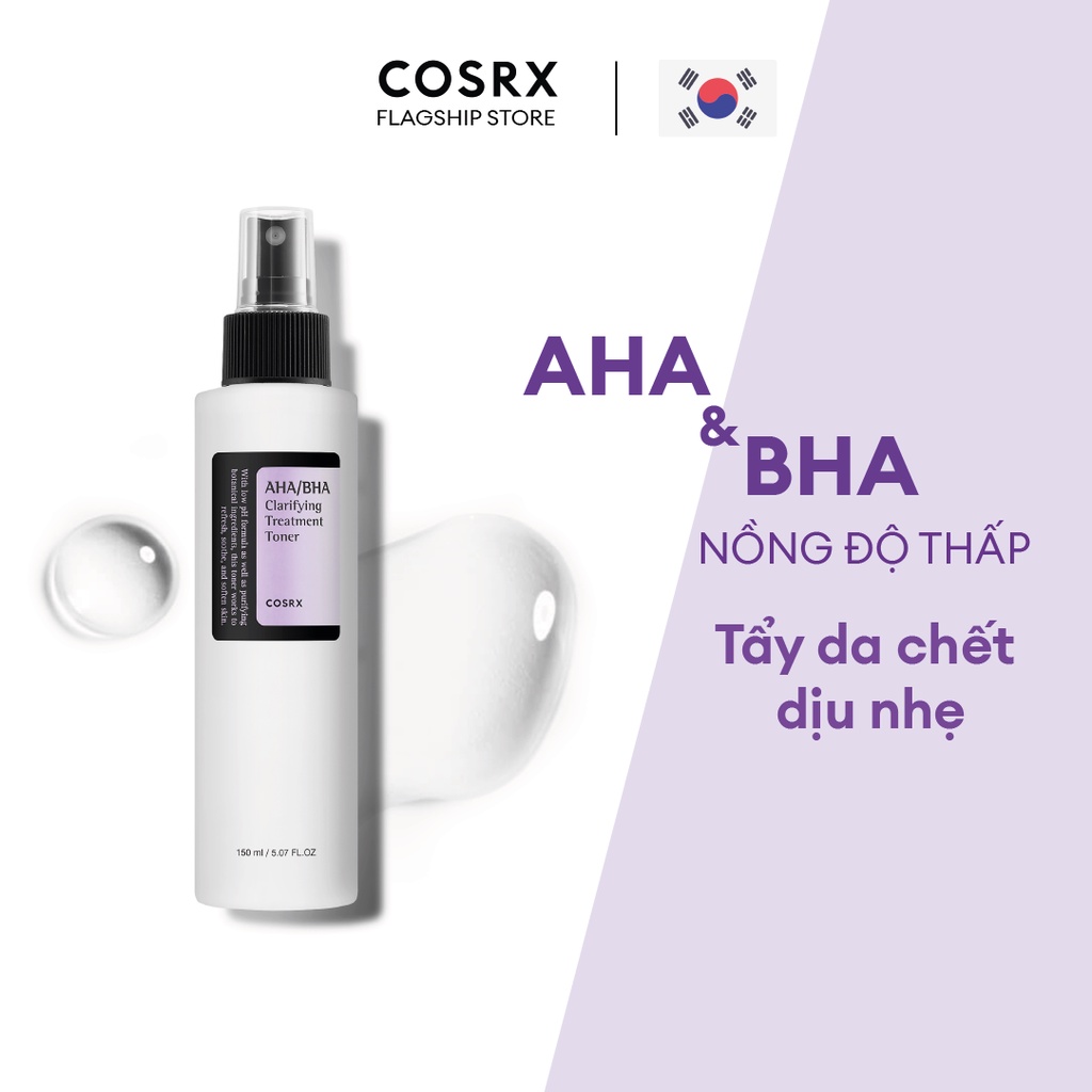 Combo Sửa rửa mặt COSRX Salicylic Acid Daily Gentel Cleanser + Nước Hoa Hồng Tẩy Tế Bào Chết Hoá Học COSRX AHA/BHA Toner