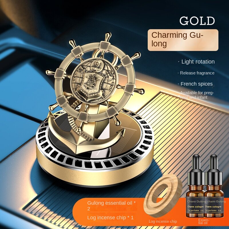 Máy Khuếch Tán Tinh Dầu Xoay Năng Lượng Mặt Trời Trang Trí Nội Thất Xe Hơi