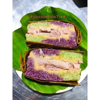 Bánh tét Bến Tre thịt mỡ đậm béo nước cốt
