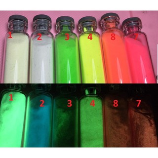 Combo 6 màu lọ dạ quang 6 màu mỗi lọ 15 gr