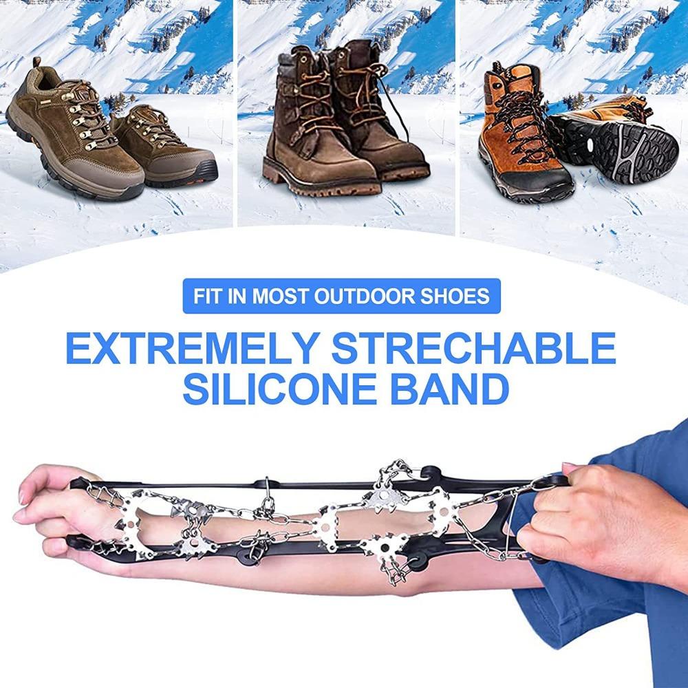 Xích Gắn Đế Giày Đi Tuyết Chống Trượt 24 Răng BANANA1