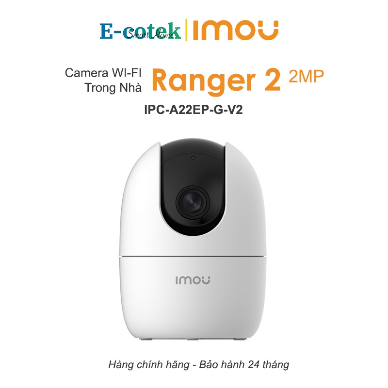 Camera Wi-fi IMOU A22EP Ranger 2 FHD 1080P 2MP, Quay Quét 360 Độ Trong Nhà, Đàm Thoại 2 Chiều - Hàng Chính Hãng