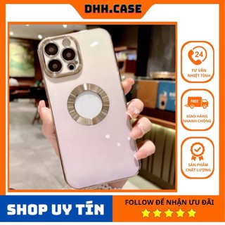 Ốp Lưng Hở Táo Viền Xi Bảo Vệ Cam