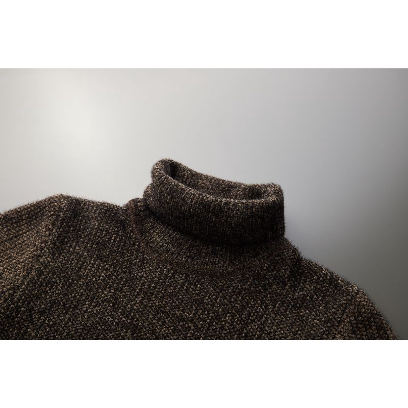 Áo Sweater Dệt Kim Cổ Lọ Giữ Ấm Hàng Có Sẵn Giao Hàng Ngay [Giảm Giá 45%] Phong Cách Mới Thu Đông Cho Nam