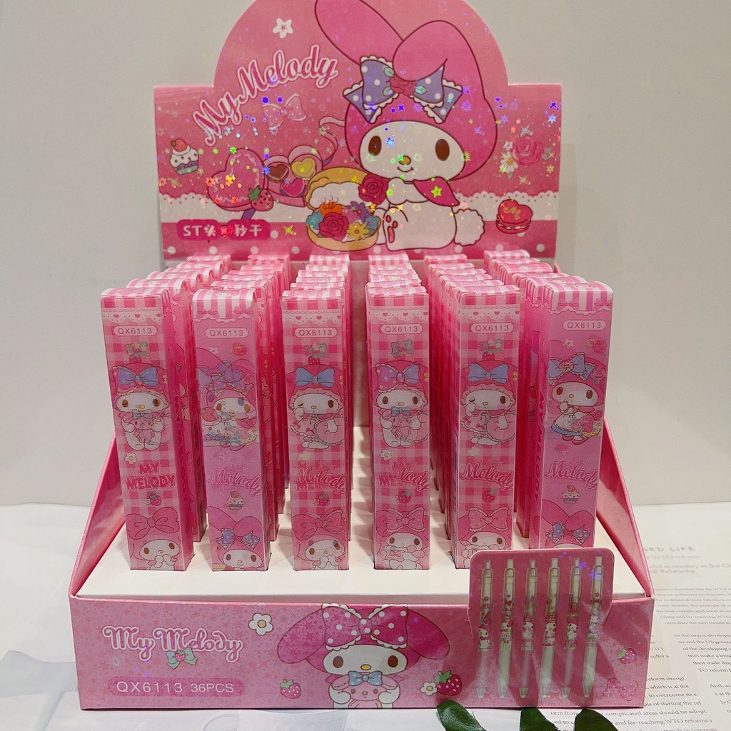 SANRIO Mới Bút Bi Họa Tiết Kuromi Mymelody Cinnamoroll Dễ Thương Cho Học Sinh