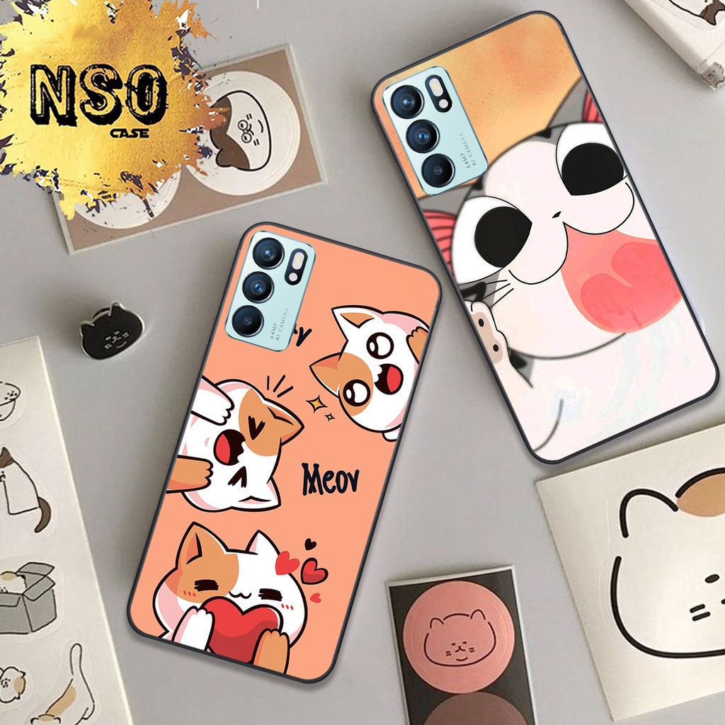 Ốp Oppo Reno 6 - Reno 6z In Hình Họa Tiết Mèo Cute Đáng Yêu Đẹp Hot Trend 2023