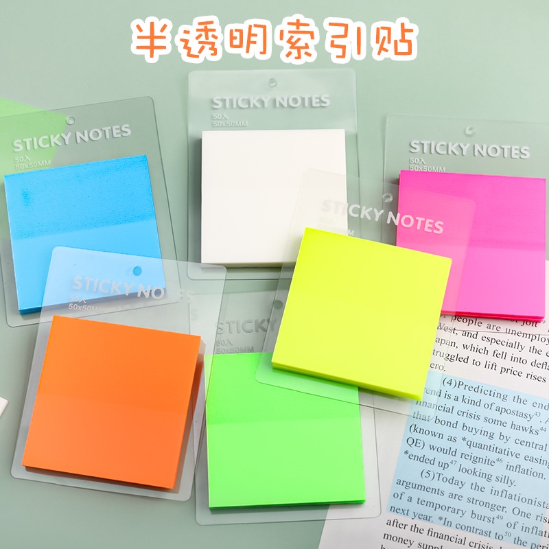 Giấy ghi chú giấy note pvc tiện dụng cho học sinh sinh viên CREAMY