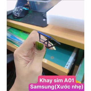 Khay sim A01 Samsung (Tháo máy hơi xước)