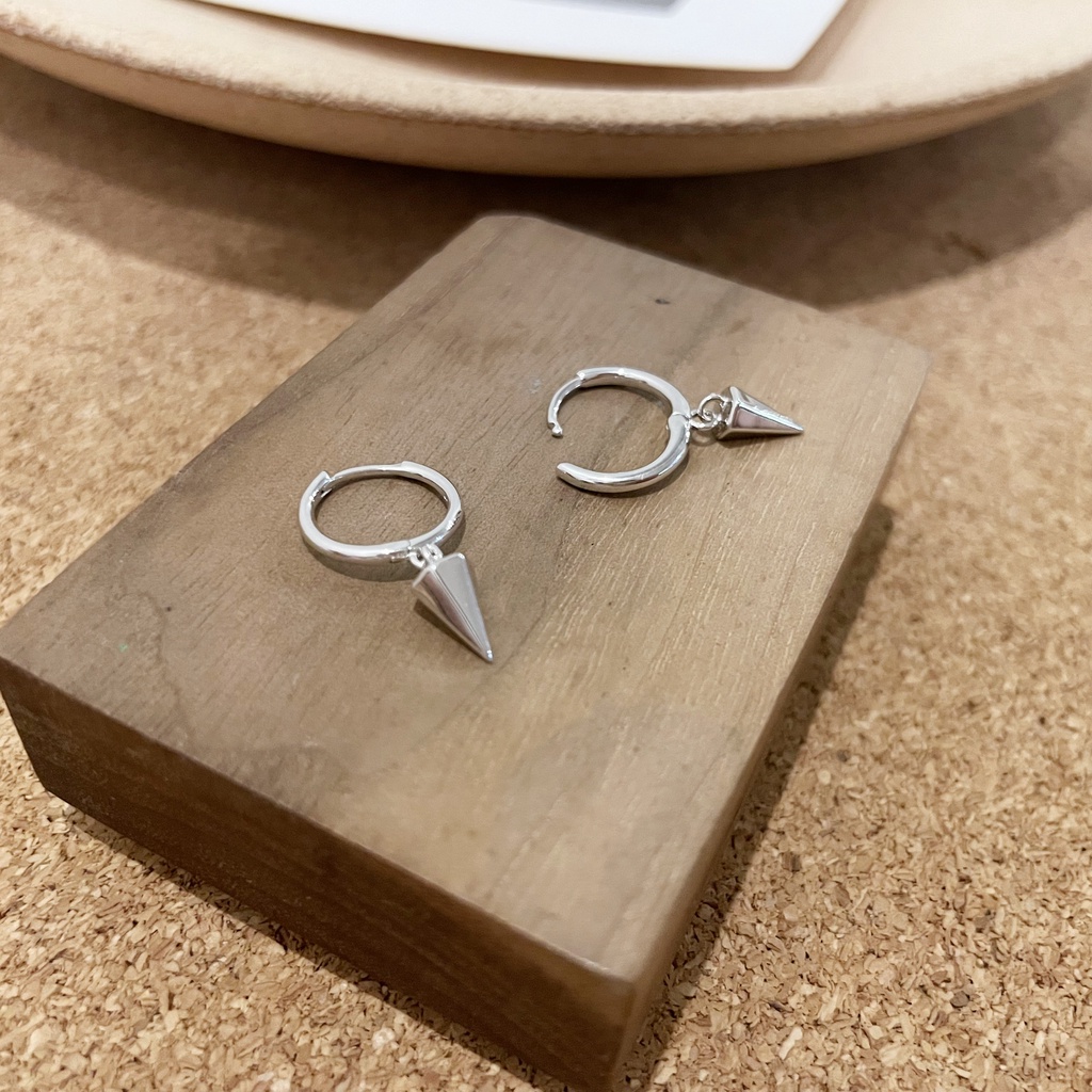 1 Đôi Bông Tai Hình Học Phong Cách Hip Hop Punk Cá Tính