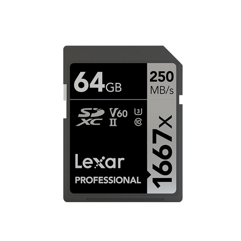 Hàng Mới Về!!!! Thẻ Nhớ 256MB / S Lexar Chuyên Nghiệp 16GB 64GB 128GB 256GB SDHC SDXC U3 Card C10 1667X SD Cho Máy Ảnh 3D 4K