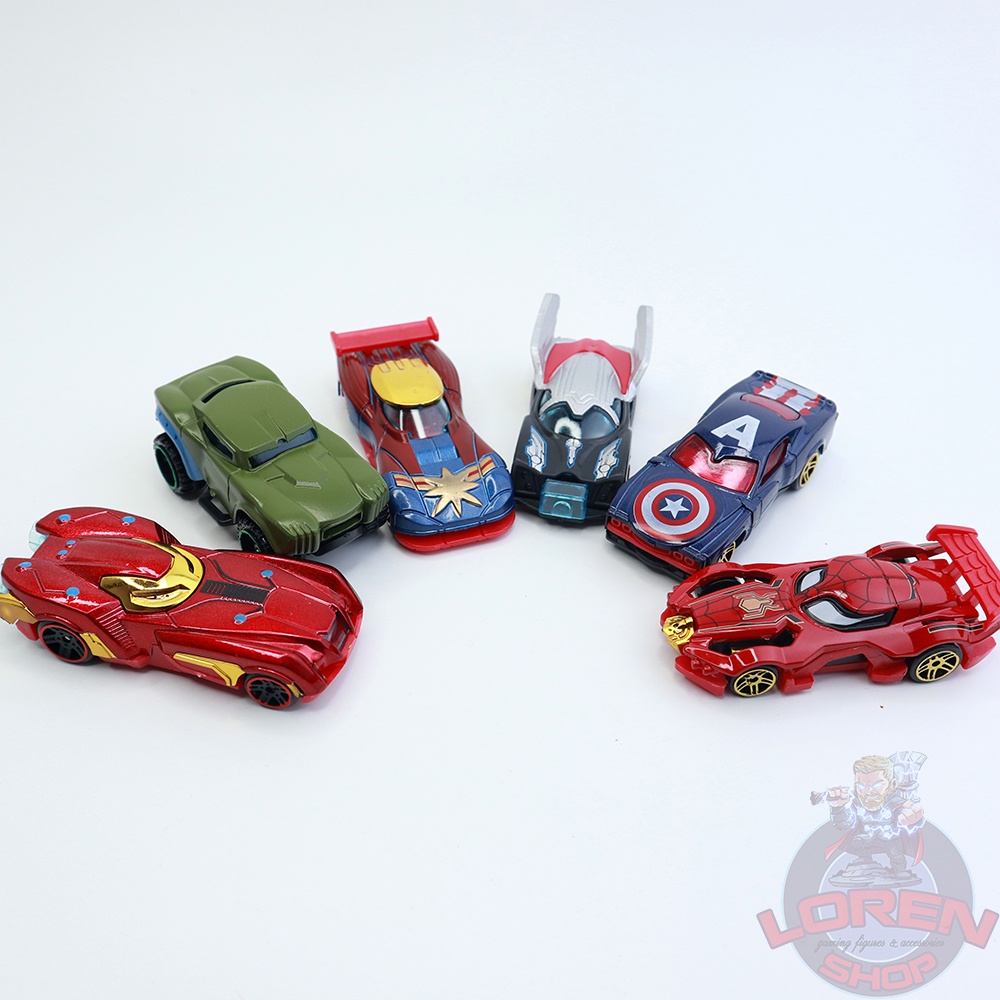 Mô hình ô tô Marvel Avenger tỷ lệ 1:64, xe hơi đồ chơi kim loại siêu anh hùng - Lorenshop