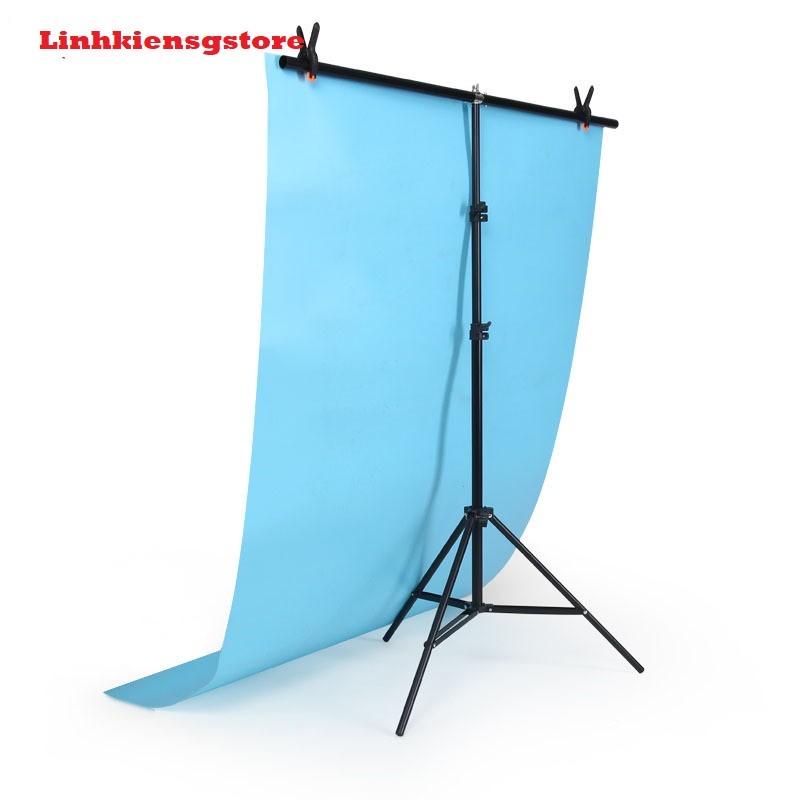 Bộ Khung Treo Phông Chụp Ảnh Chữ T Cao Tới 2m ngang 2m tặng kẹp phông