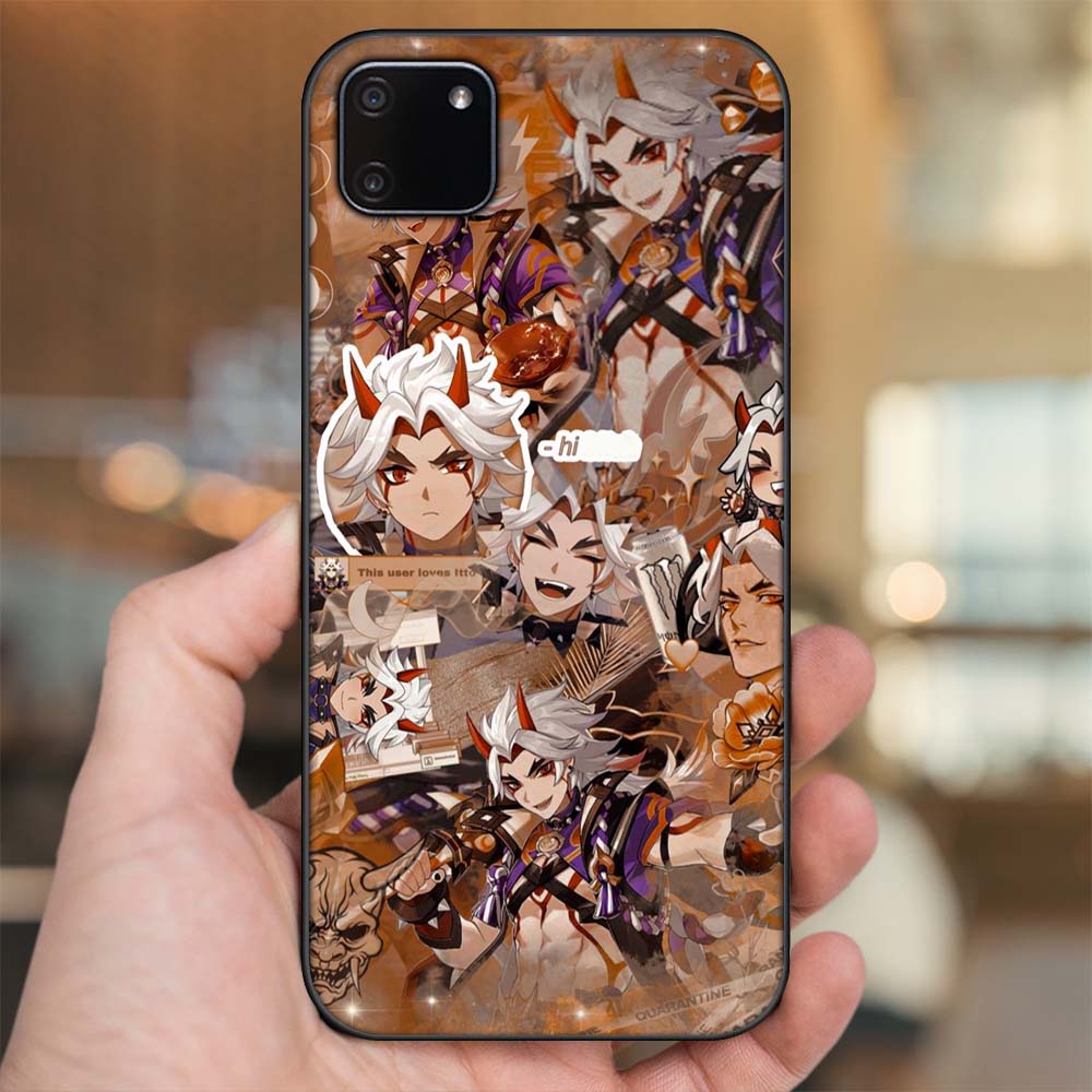 Ốp lưng Realme C11 2020 viền đen in hình Arataki Itto Genshin Impact