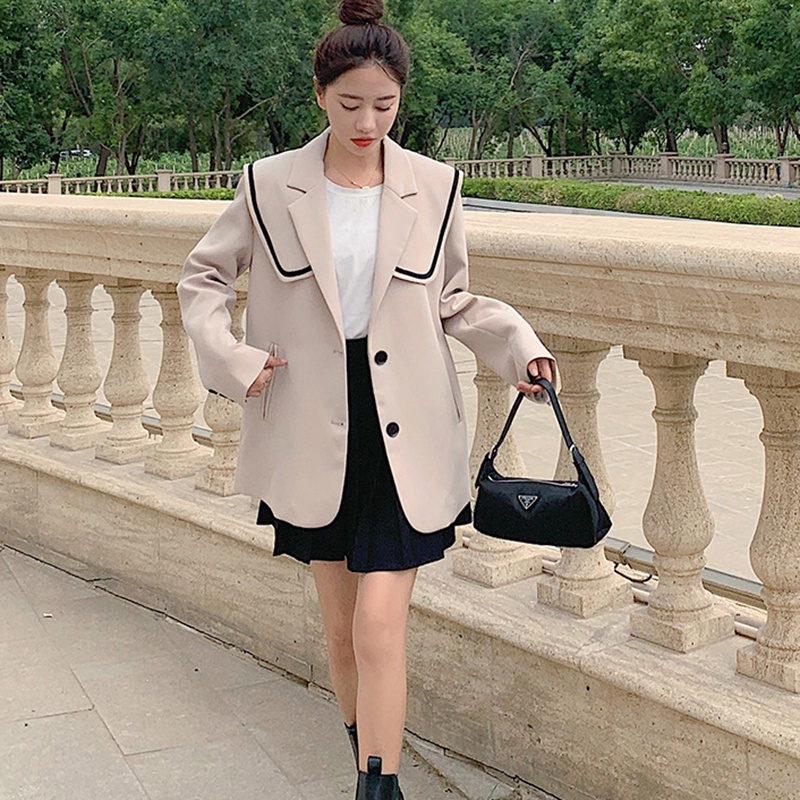 IELGY  IELGY Áo Khoác Dáng Rộng Thời Trang Hàn Quốc Dành Cho Nữ