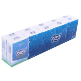 Khăn giấy lụa Pulppy Compact 3 lớp 10 gói